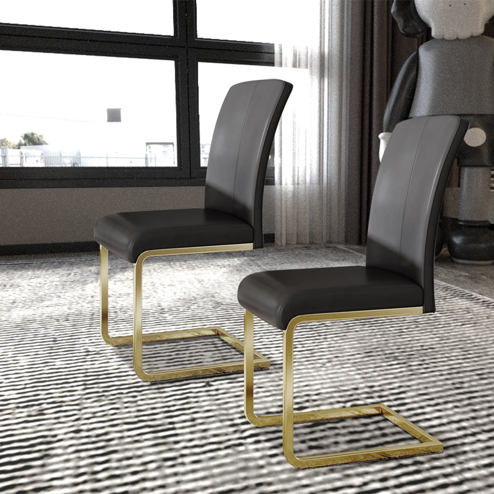 POVISON CR0105W Modern Luxury Leather Dining Chairs