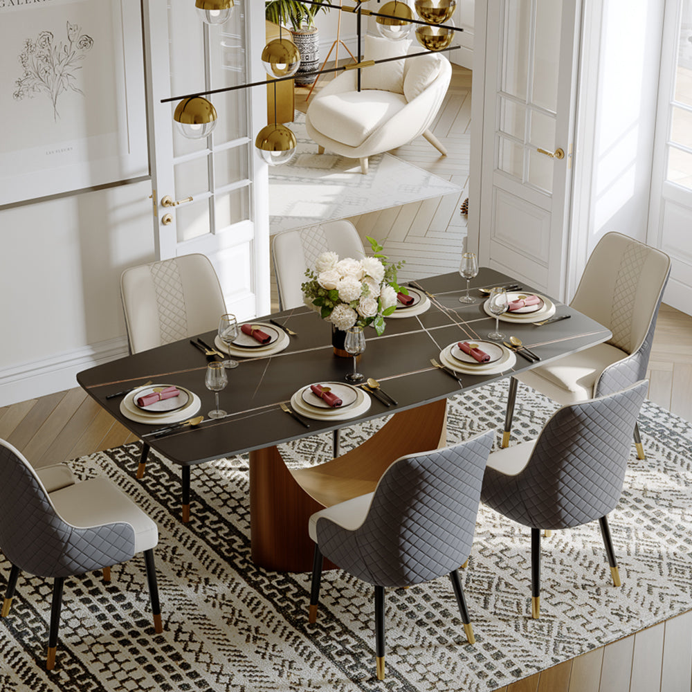 POVISON Hobart Rectangular Dining Table Sintered Stone