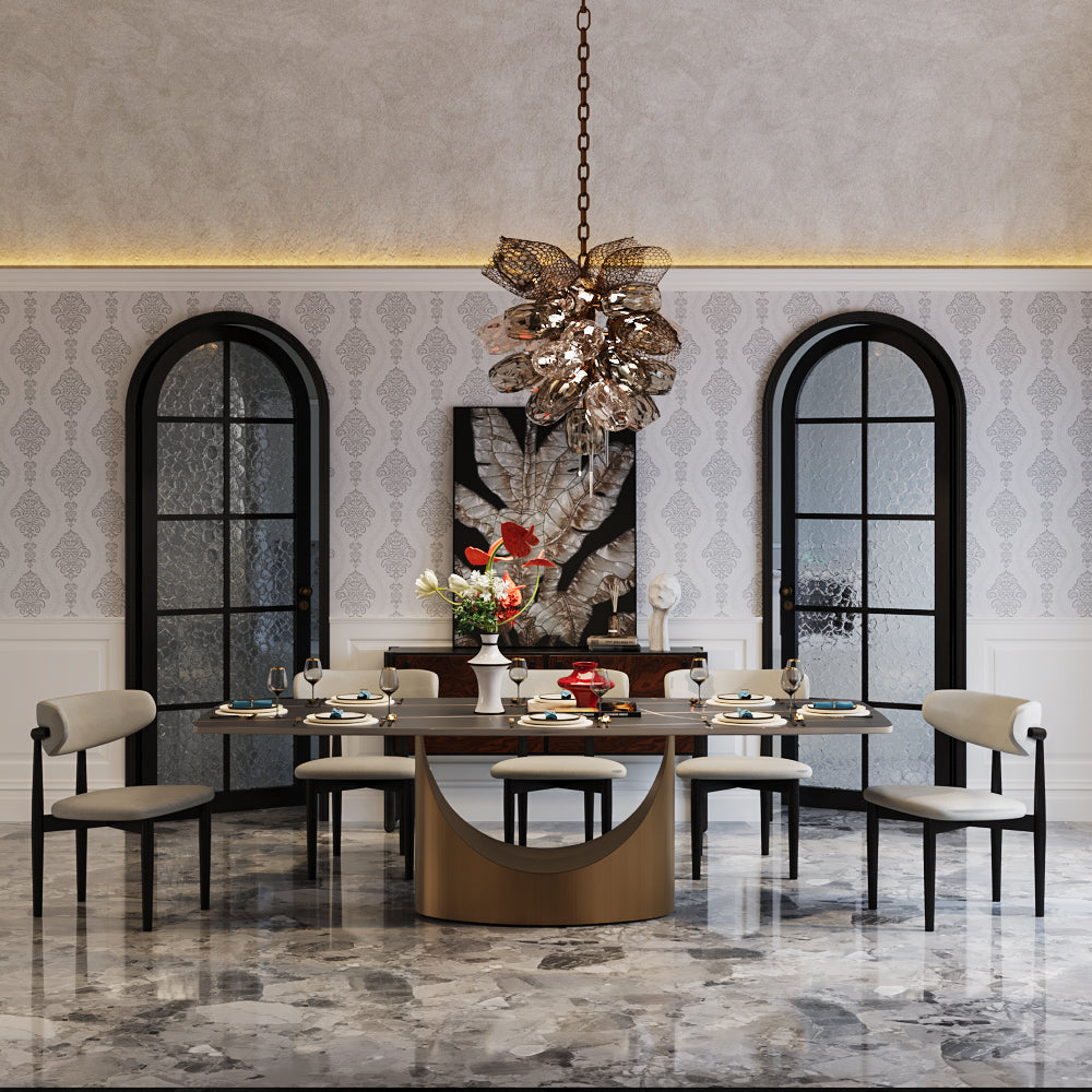 POVISON Hobart Rectangular Dining Table Sintered Stone