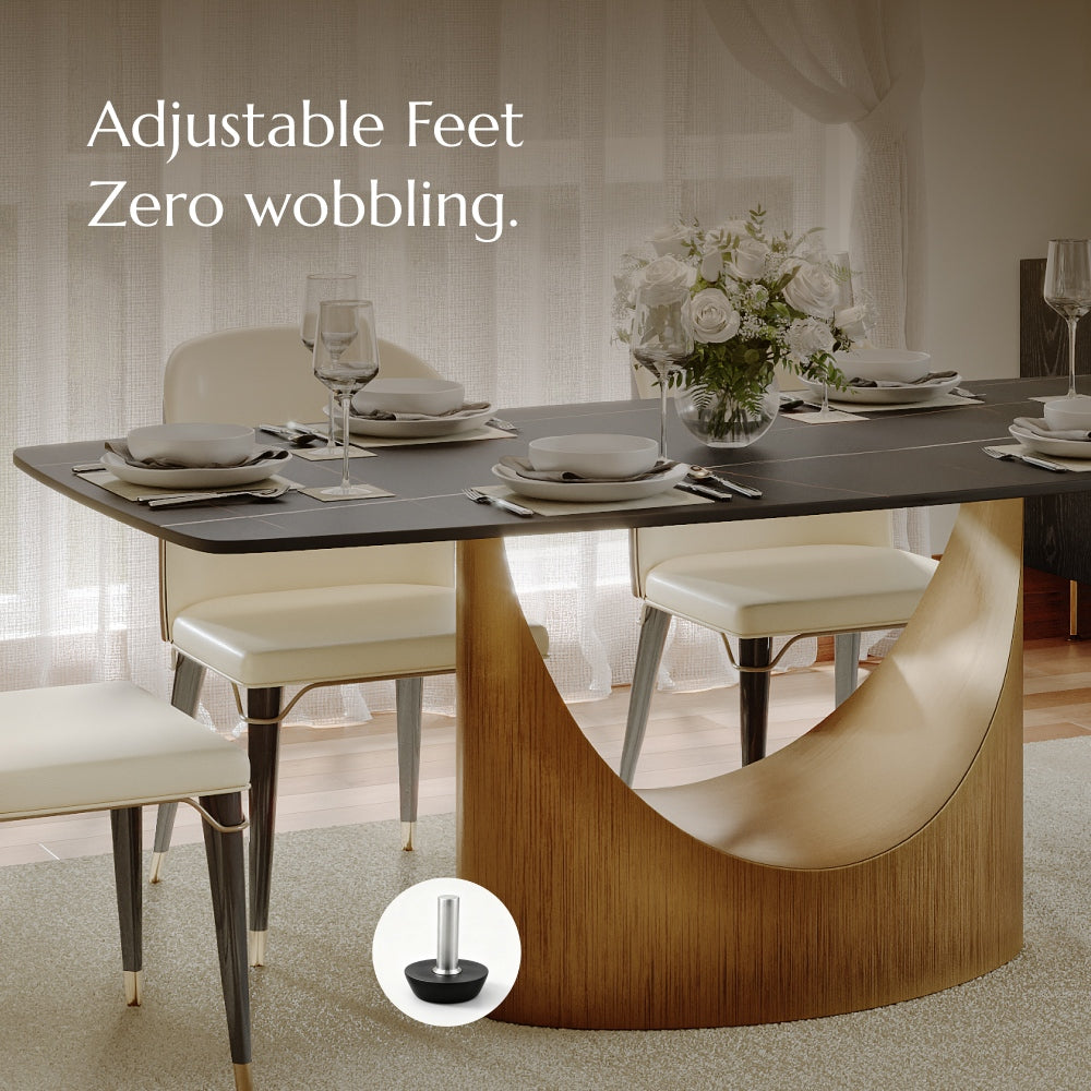 POVISON Hobart Rectangular Dining Table Sintered Stone