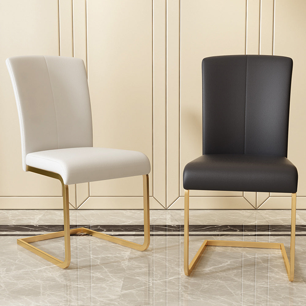 POVISON CR0105W Modern Luxury Leather Dining Chairs