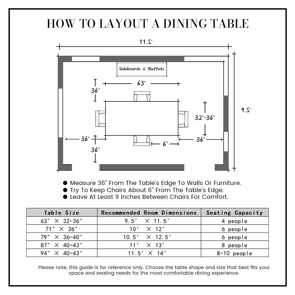 POVISON Hobart Rectangular Dining Table Sintered Stone