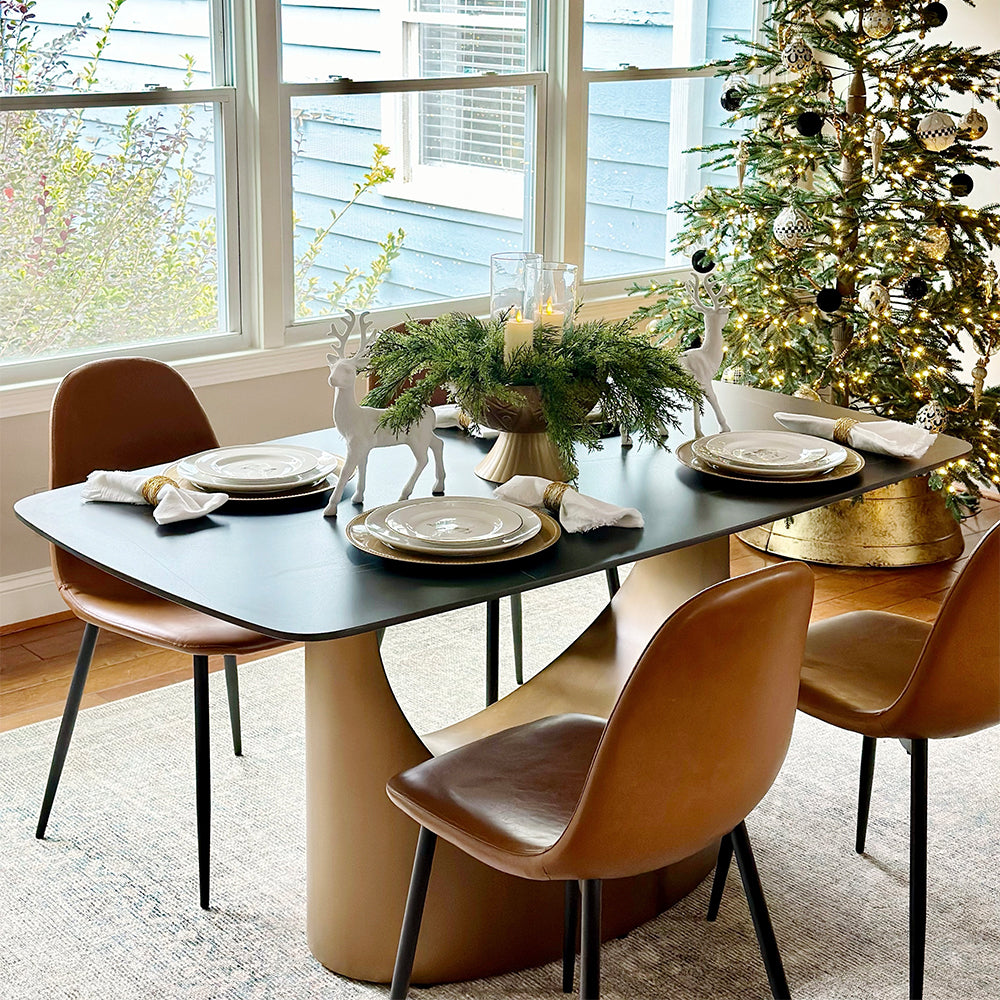 POVISON Hobart Rectangular Dining Table Sintered Stone