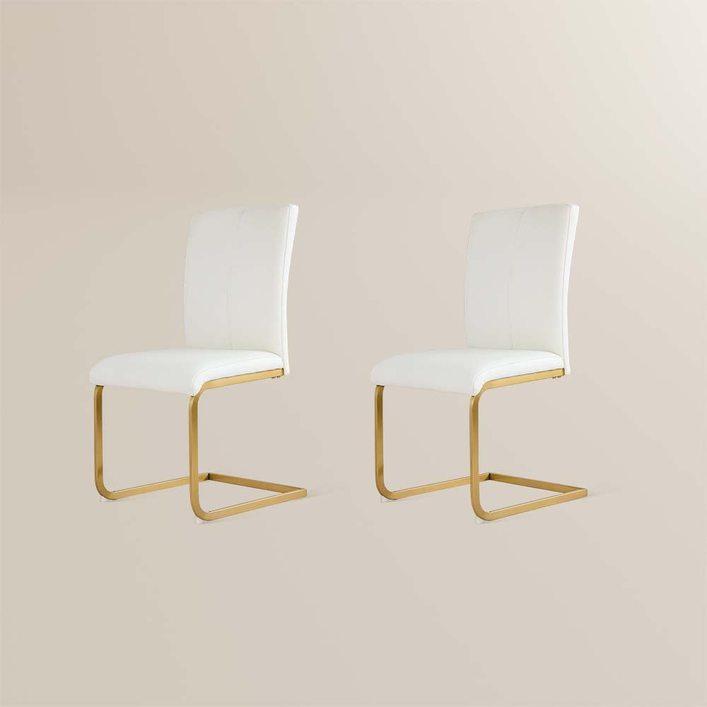 POVISON CR0105W Modern Luxury Leather Dining Chairs