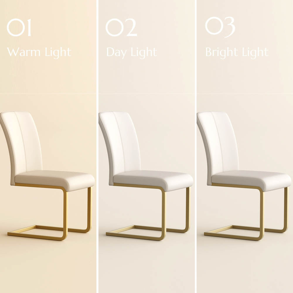 POVISON CR0105W Modern Luxury Leather Dining Chairs