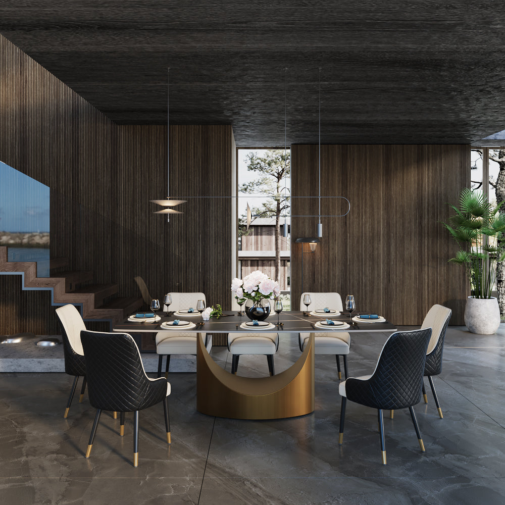 POVISON Hobart Rectangular Dining Table Sintered Stone