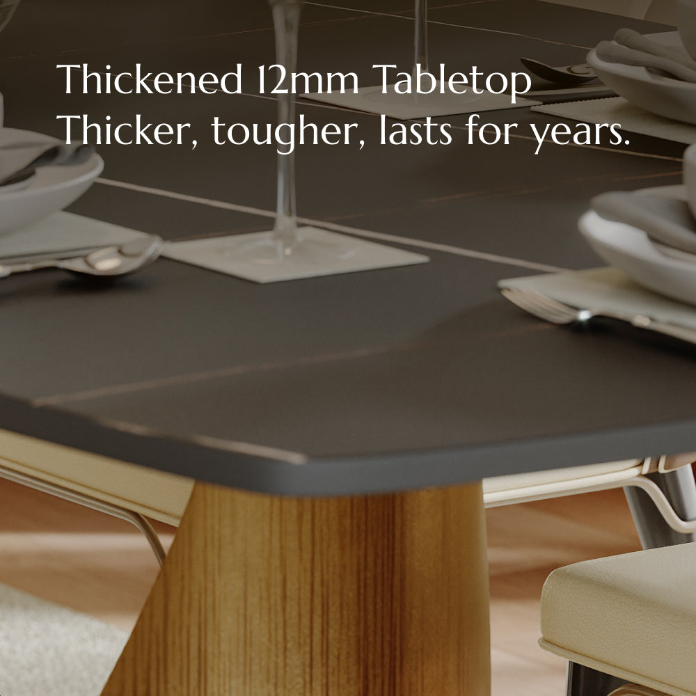 POVISON Hobart Rectangular Dining Table Sintered Stone