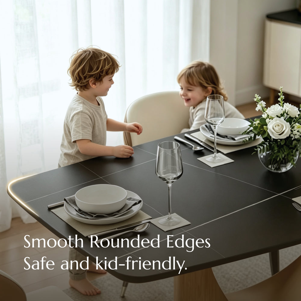 POVISON Hobart Rectangular Dining Table Sintered Stone
