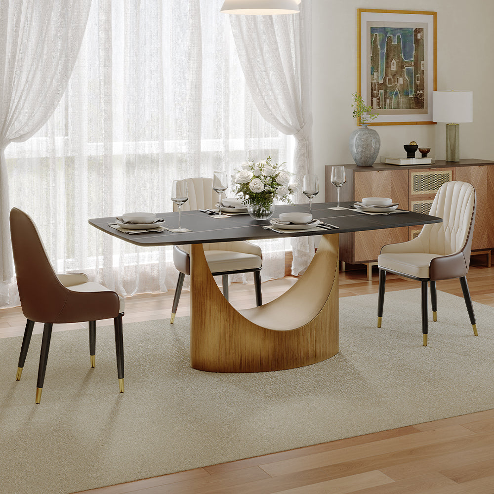 POVISON Hobart Rectangular Dining Table Sintered Stone