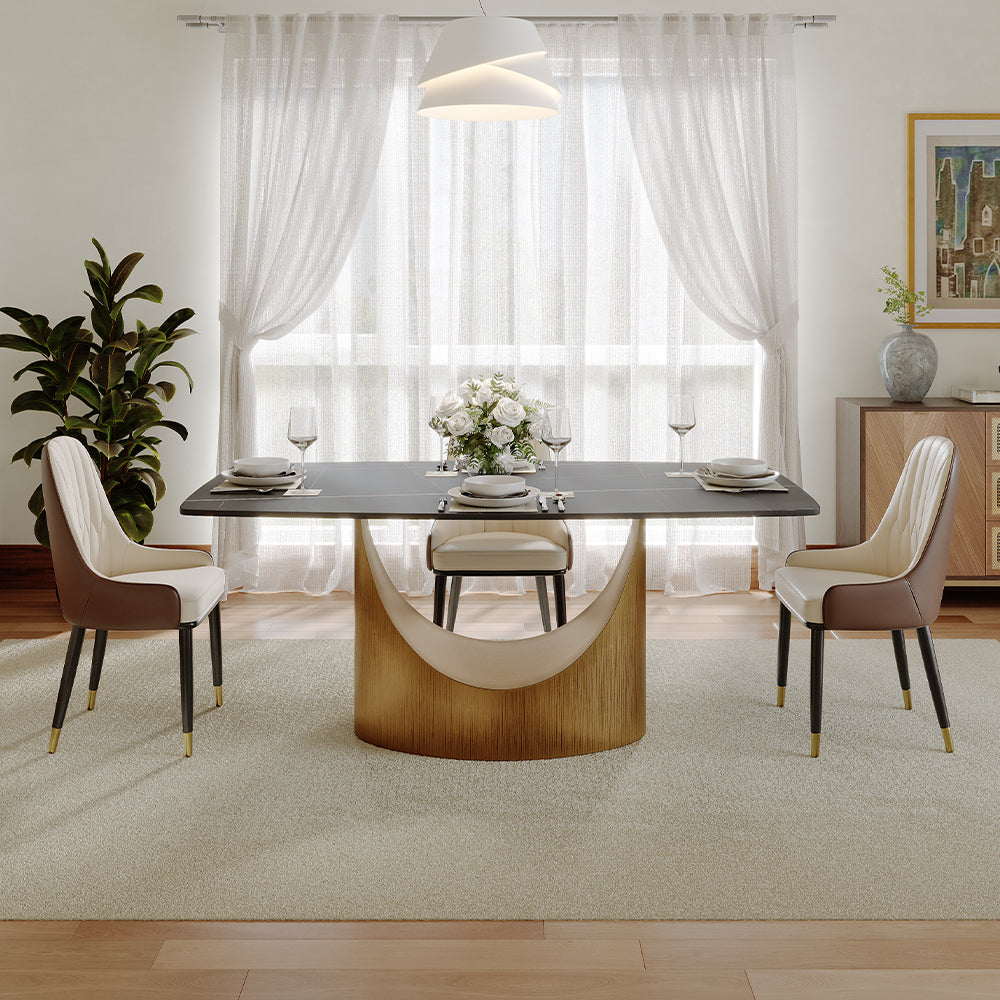 POVISON Hobart Rectangular Dining Table Sintered Stone