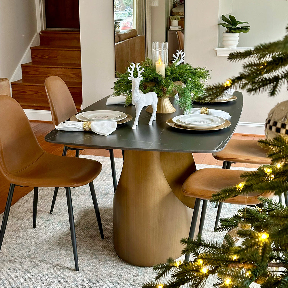 POVISON Hobart Rectangular Dining Table Sintered Stone